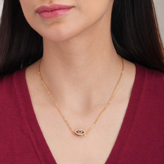 Evil Eye Elegance Gold Necklace