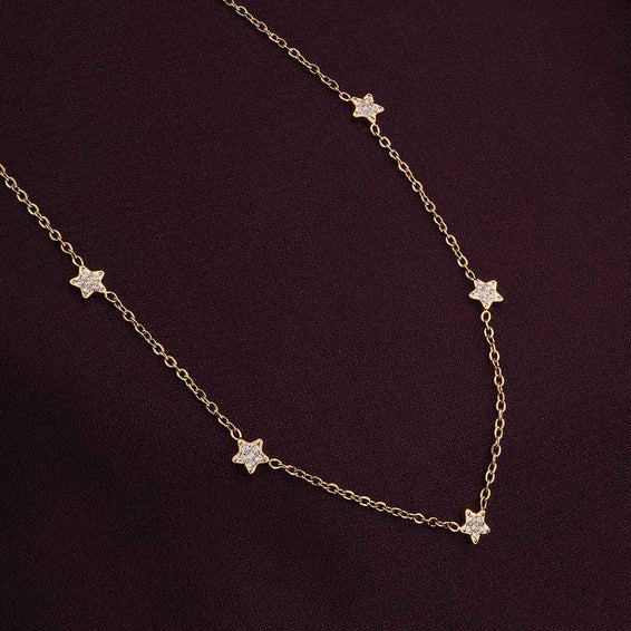 Gold Star Pendent Necklace