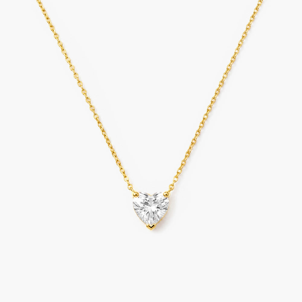 Sparkling Hearts Gold Necklace