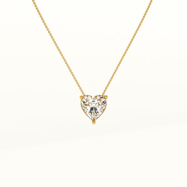 Sparkling Hearts Gold Necklace