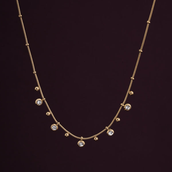 Shimmering Diamond Chain Necklace