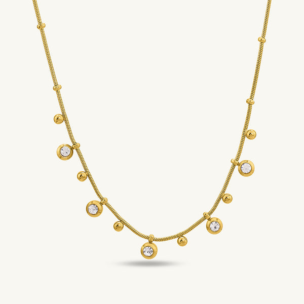 Shimmering Diamond Chain Necklace