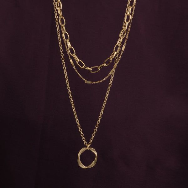 Golden Orbit Necklace