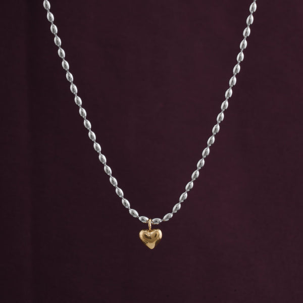 Solid Gold Heart Necklace