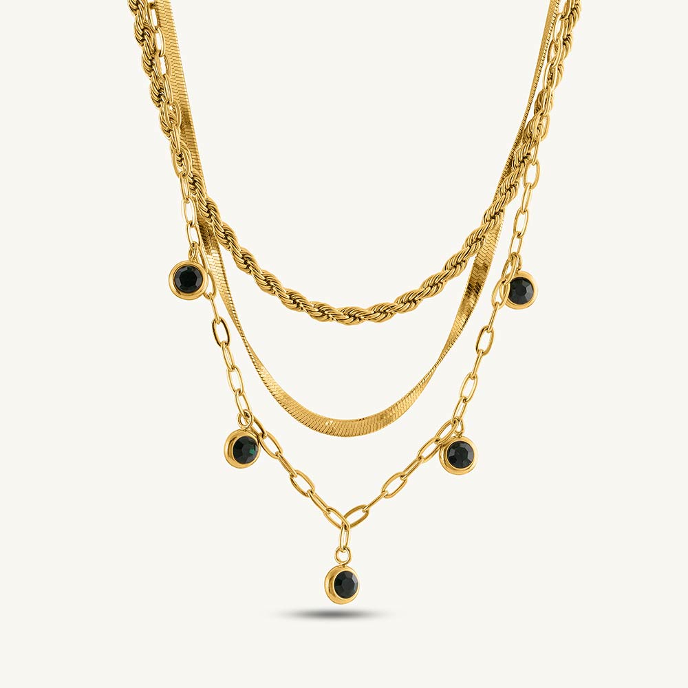 Multi-Strand Gold Necklace