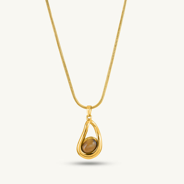 Gold Teardrop Necklace