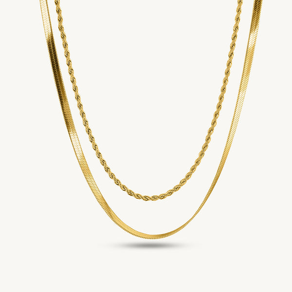 Bold Layered Gold Necklace