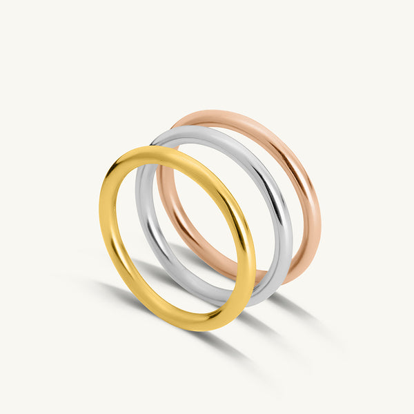 Mixed Metal Stacking Ring