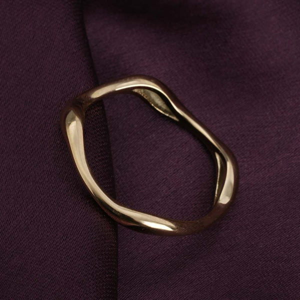 Gold Fluid Ring