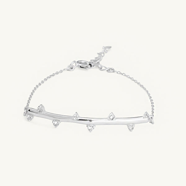 ShimmerLoop Adjustable Silver Bracelet