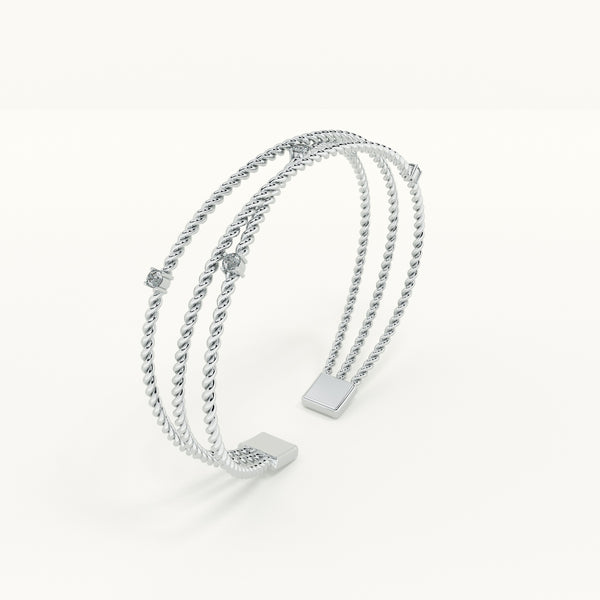 Intertwined 925 Cuff