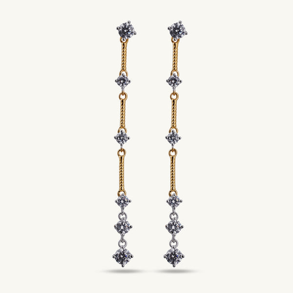 Eternal Elegance Danglers | 18K Gold Vermeil Plated