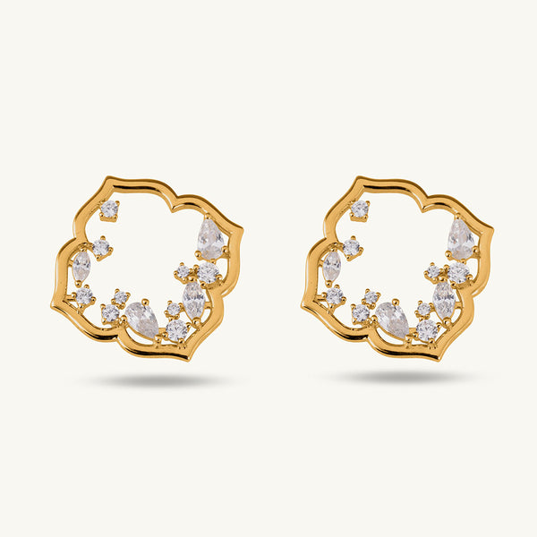 Explosive Elegance Studs | 18K Gold Vermeil Plated