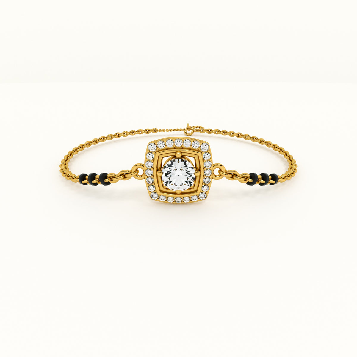 Threads of Love 925 Sterling Silver Mangalsutra Bracelet | BIS Hallmarked | 18k Gold Vermeil