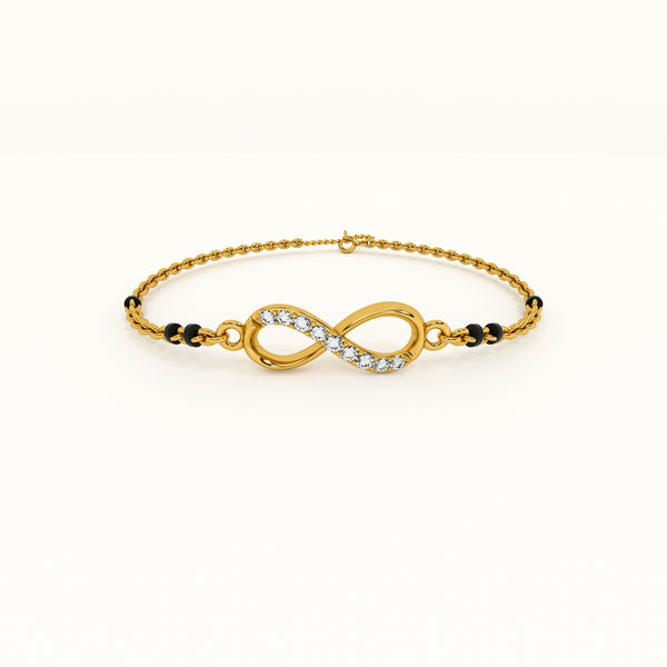 Endless Love 925 Sterling Silver Mangalsutra Bracelet