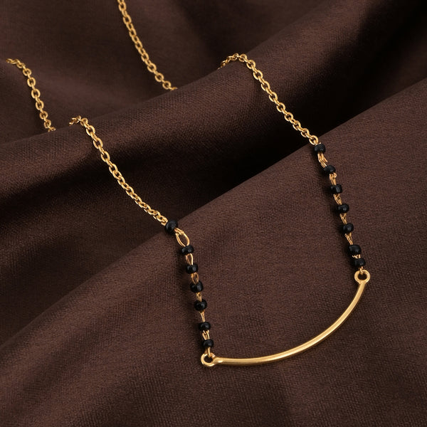 Curved Gold Mangalsutra