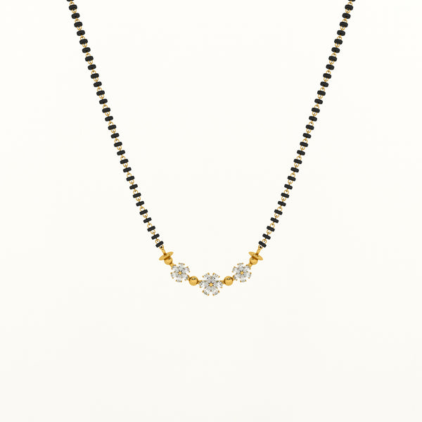 Trinity Blooms 925 Silver Mangalsutra