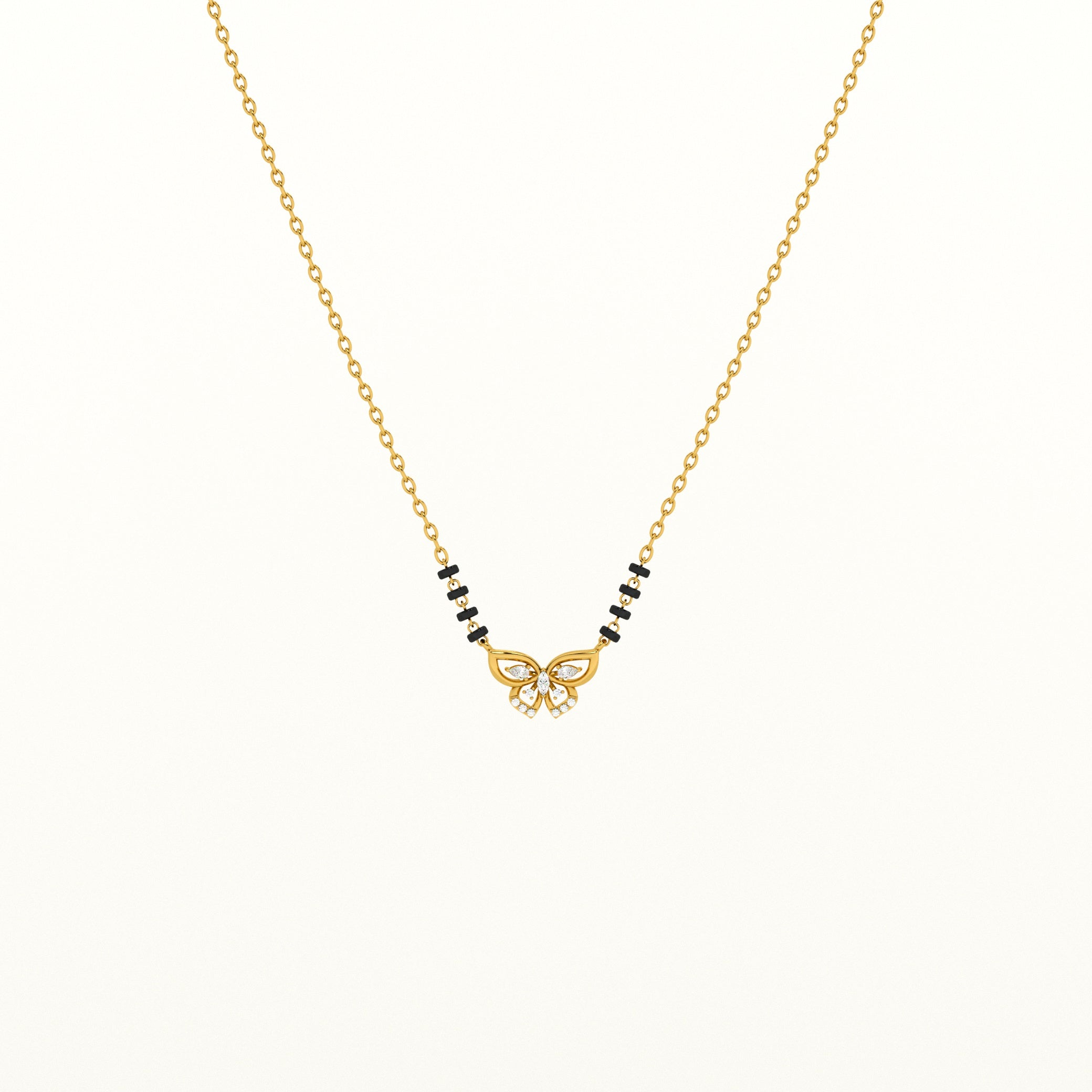 Wings Of Butterfly 925 Silver Mangalsutra