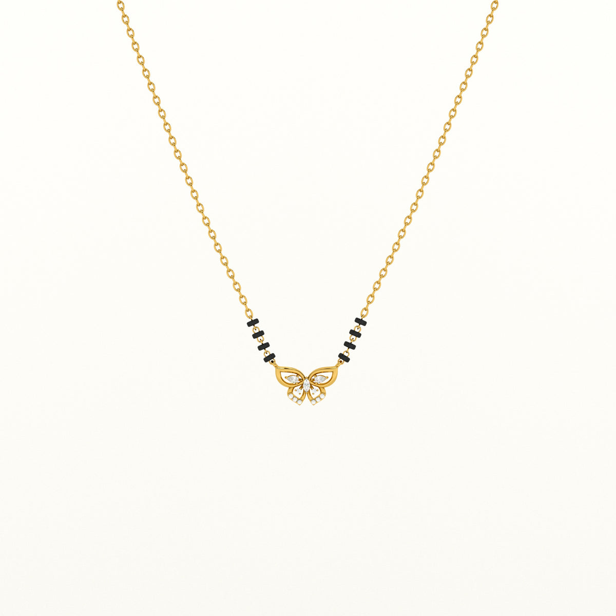 Wings Of Butterfly 925 Sterling Silver Mangalsutra