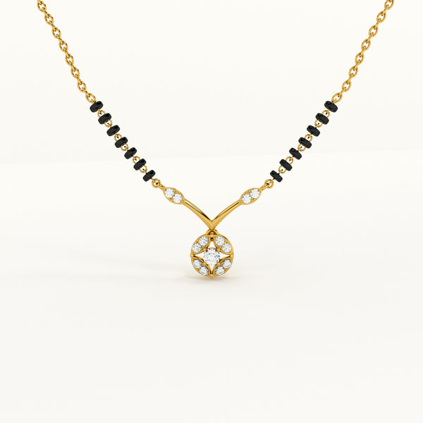 Marigold Glow 925 Silver Mangalsutra