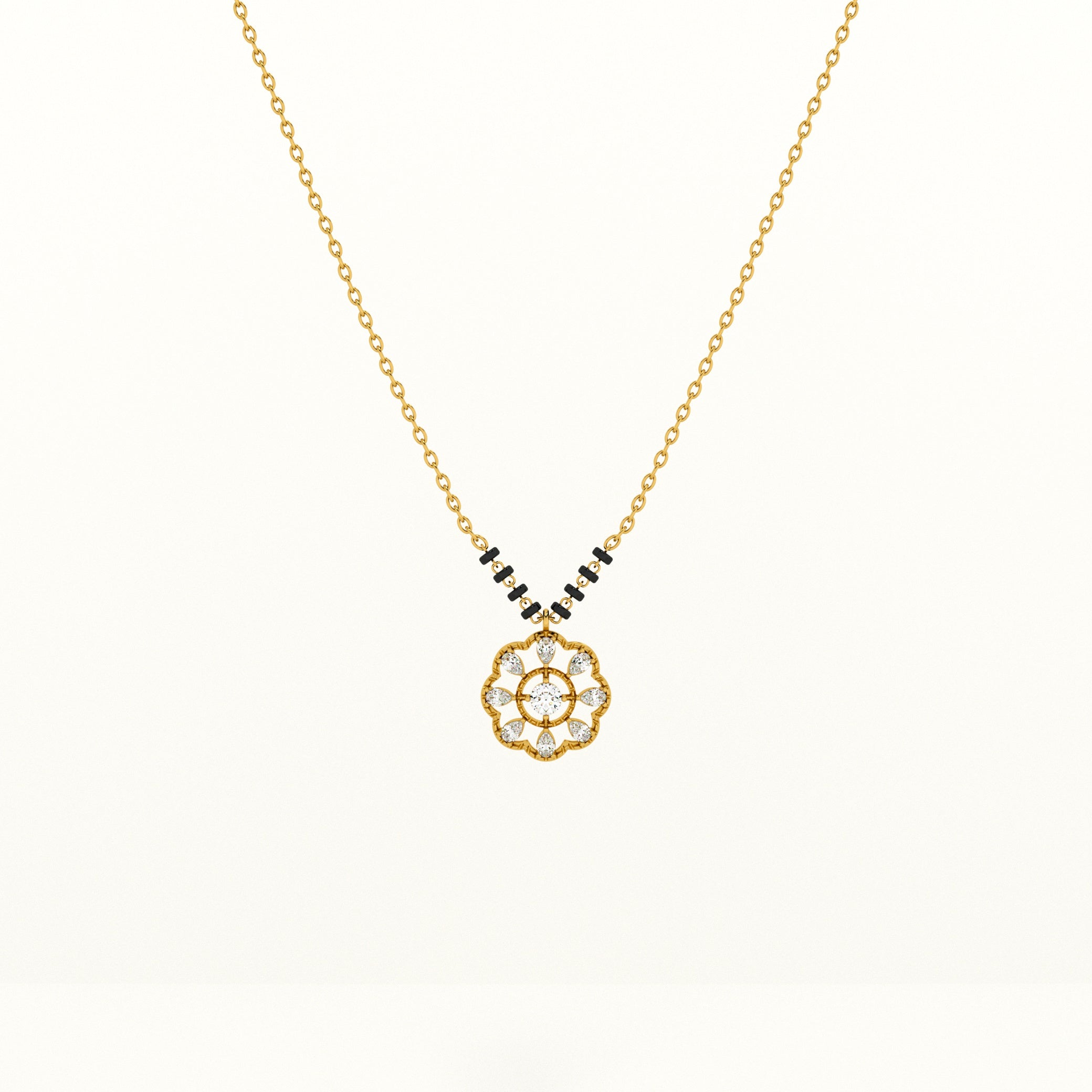 Mandala 925 Silver Mangalsutra | BIS Hallmarked | 18k Gold Vermeil