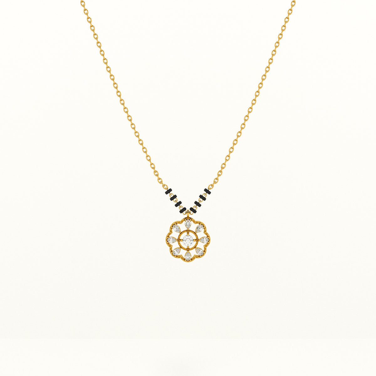 Mandala 925 Silver Mangalsutra | BIS Hallmarked | 18k Gold Vermeil