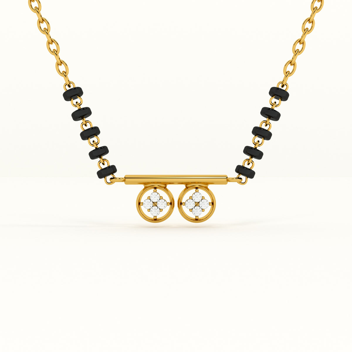 Linear Luminescence 925 Sterling Silver Mangalsutra