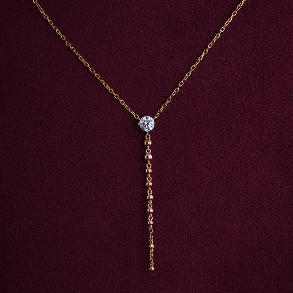 Lariate Whispers Necklace | 18K Gold Vermeil Plated