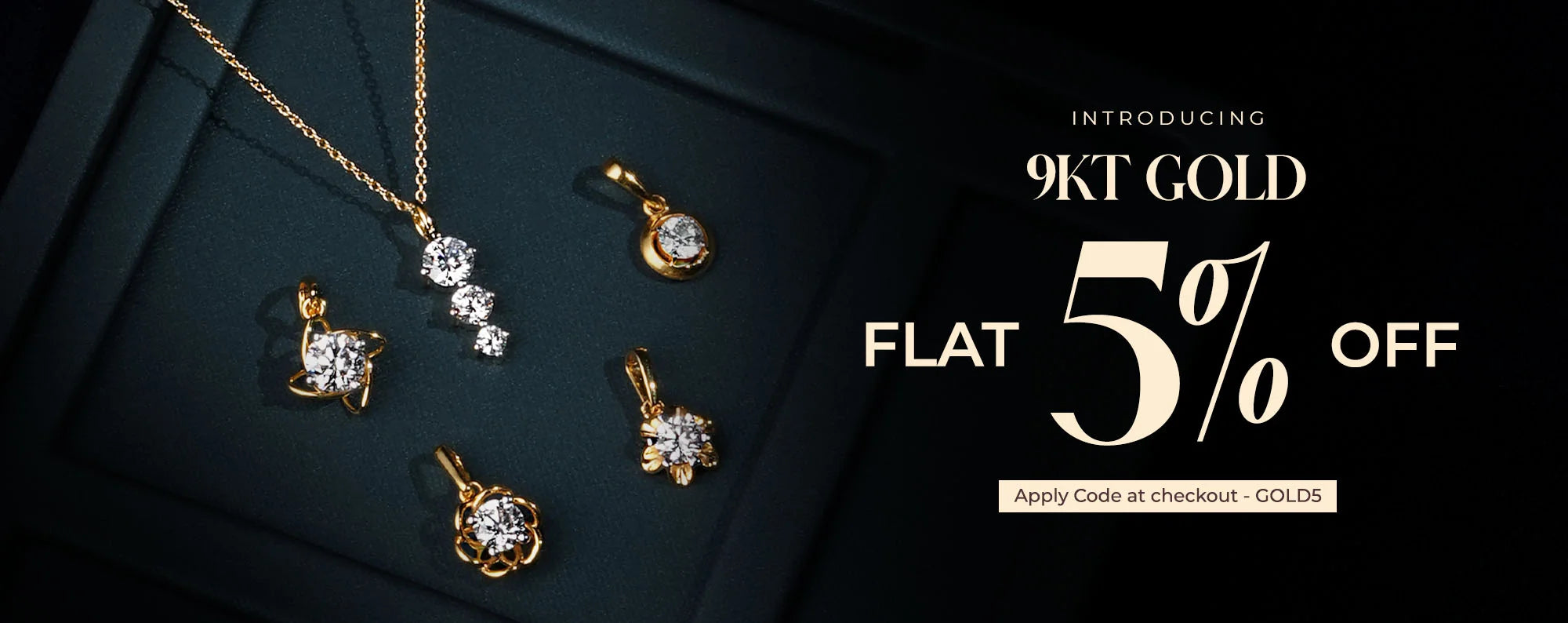 9KT Fine Gold Banner