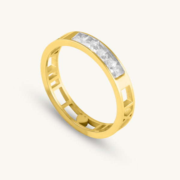 Aurora Frame Sparkle Ring