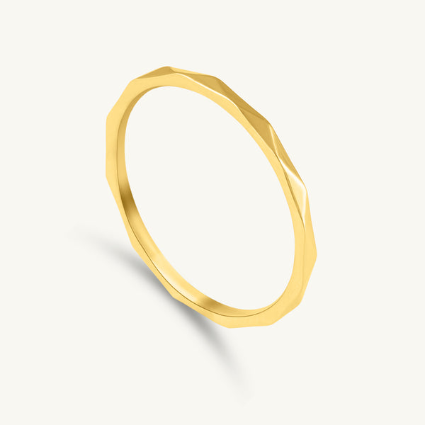 Wave Crest Slim Stack Ring