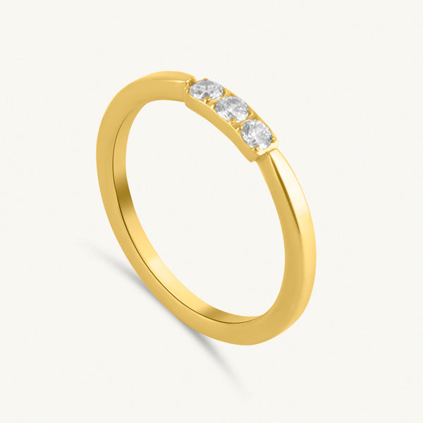 Radiant Trinity Spark Ring