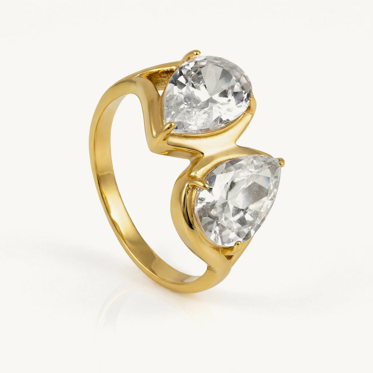 Aurora Glow Dual-Stone Ring