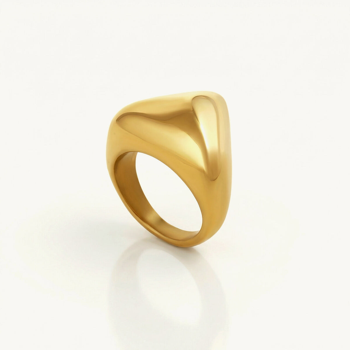 Gilded Sculptural Statement Ring