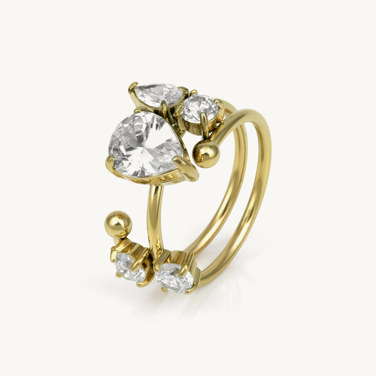 Aurora Bloom Wrap Ring