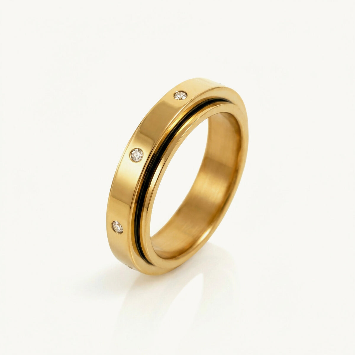 Orbit Studded Band Ring
