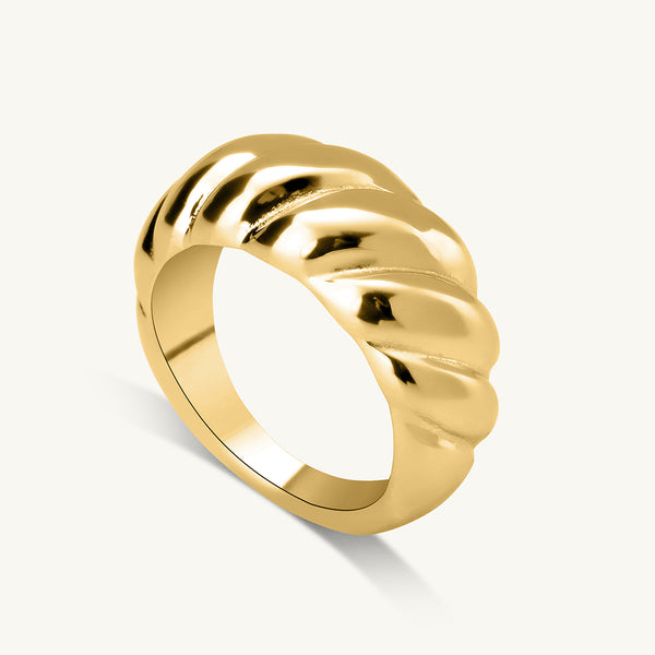 Rope Twisted Bold Ring - Image 1