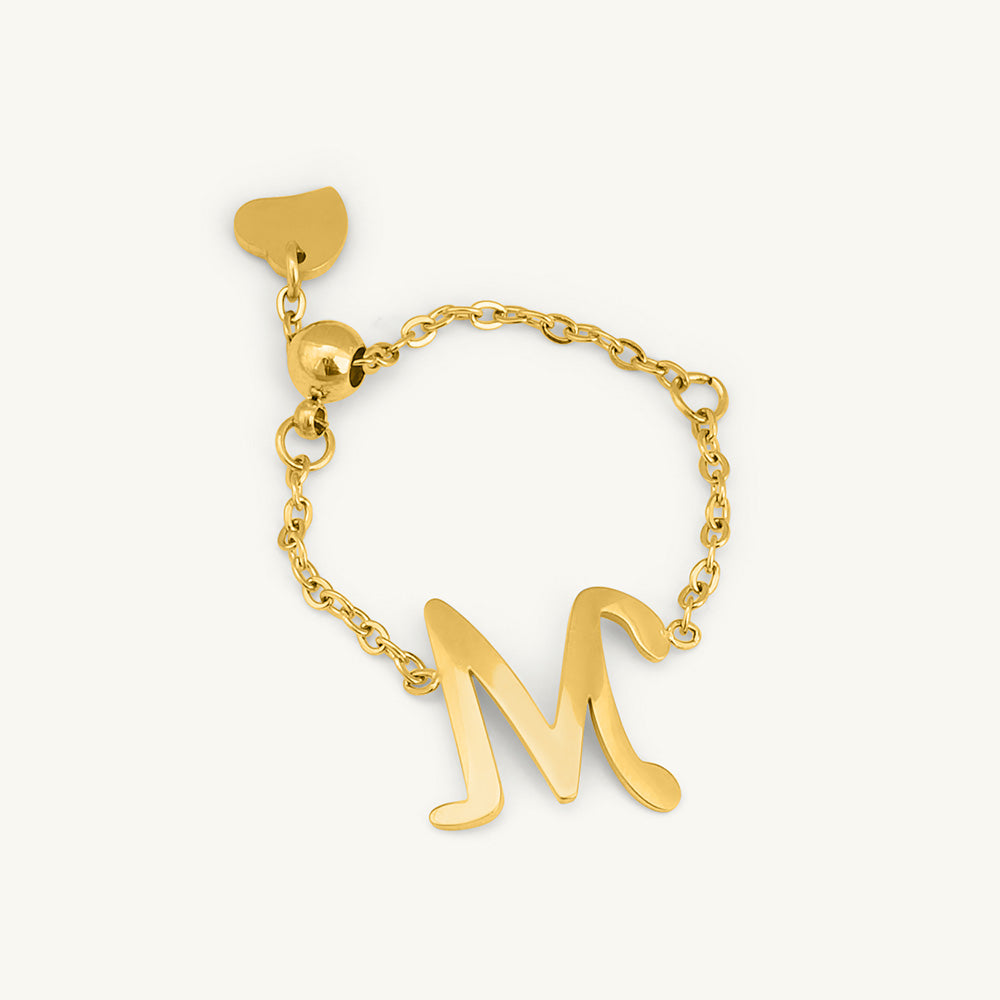 Buy The Initial M Ring | Gold Plating – PALMONAS