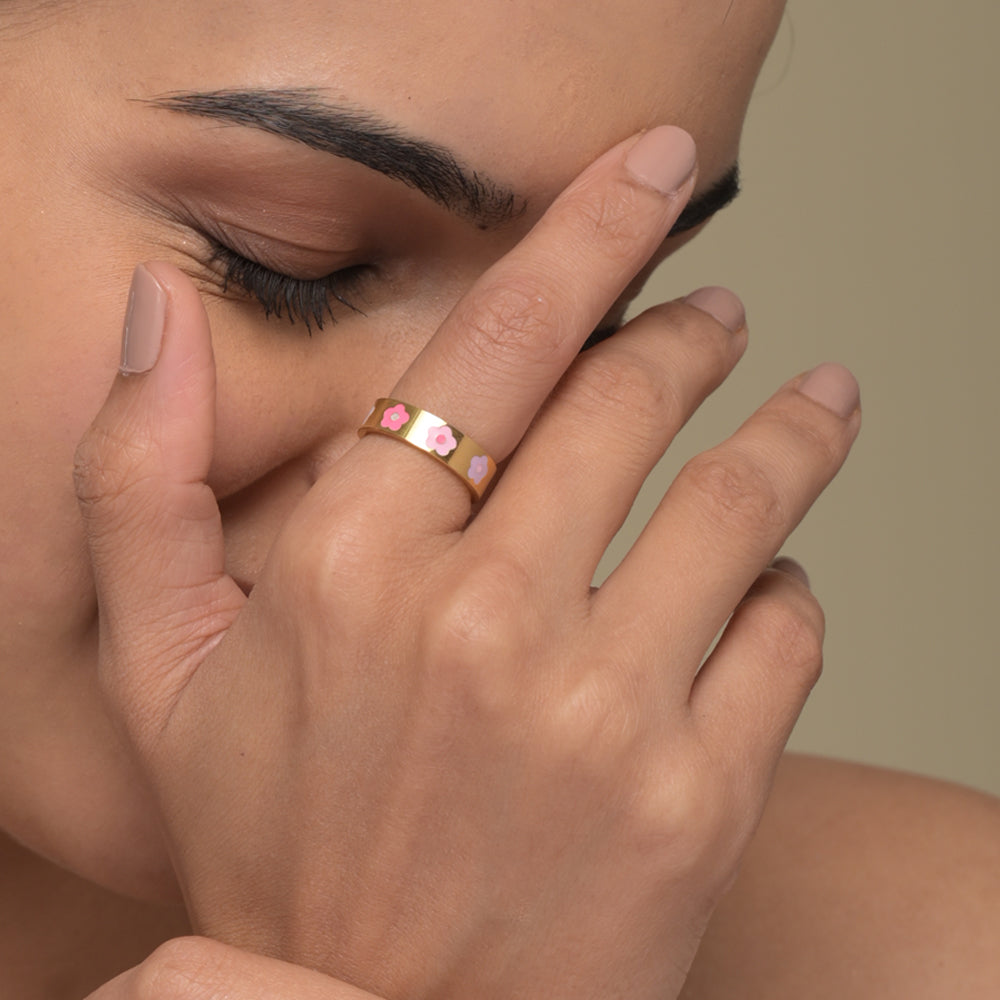 Pastel Flower Ring - view 4