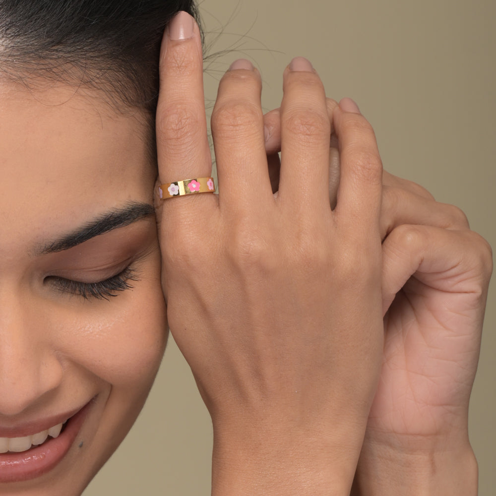 Pastel Flower Ring - view 2