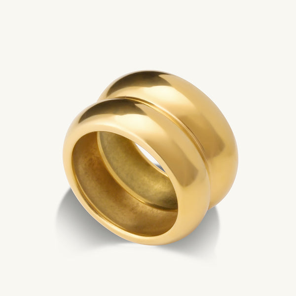 Twin Chunky Ring - Image 1