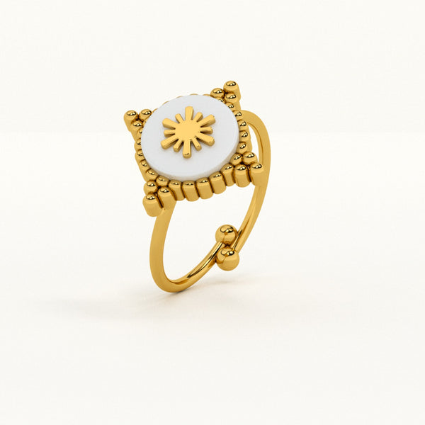 Golden Snowflake Vintage Ring
