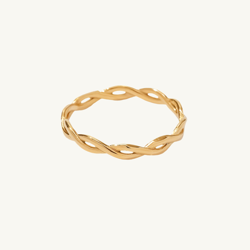 Gold Tone Entwined Ring