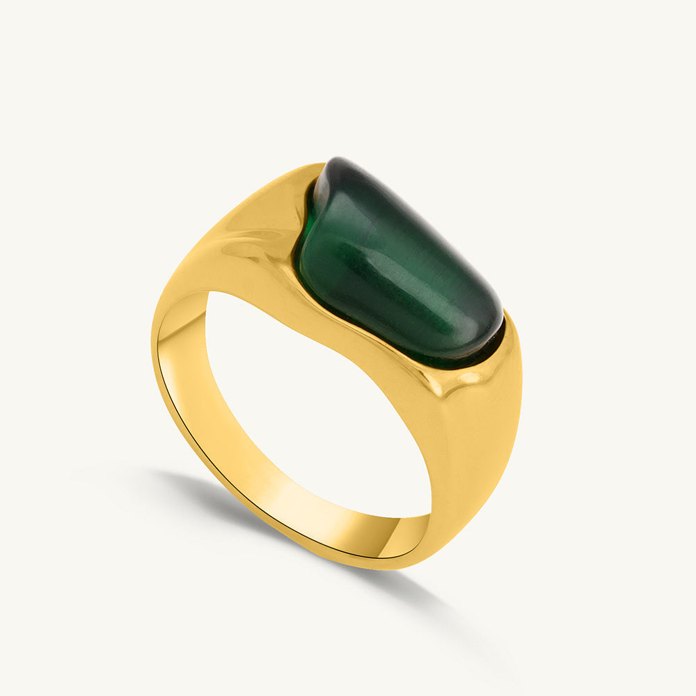 Greenstone Enigma Ring