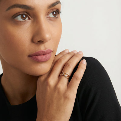 Infinity Spark 9KT Gold Lab Grown Diamond Ring