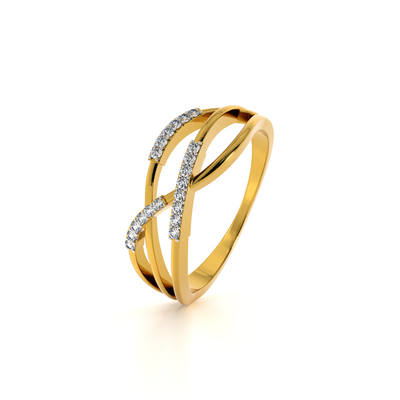Infinity Spark 9KT Gold Lab Grown Diamond Ring