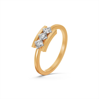 Luminous Band 9KT Gold Lab Grown Diamond Ring