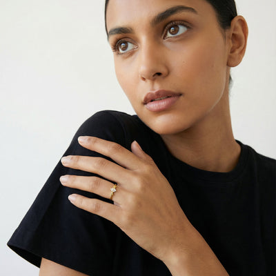 Enchanted Bloom 9KT Gold Lab Grown Diamond Ring