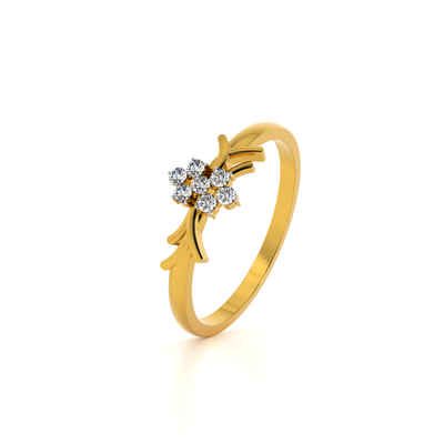 Enchanted Bloom 9KT Gold Lab Grown Diamond Ring