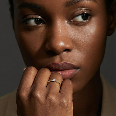 Solo Shine 9KT Gold Lab Grown Diamond Ring